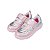 Tênis Infantil Feminino Pampili Rosa e Prata - 699051 - Imagem 2