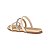 Rasteira Feminina Beira Rio Bege - 8507.104 - Imagem 3