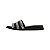 Chinelo Feminino Beira Rio Preto e Prata - 8528 - Imagem 4
