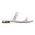 Chinelo Feminino Luz da LuaCouro Venus Prata - 80270028 - Imagem 1