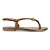 Rasteira Feminina Santa Lolla Metallic Bronze Marrom - 046E - Imagem 1