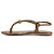 Rasteira Feminina Santa Lolla Metallic Bronze Marrom - 046E - Imagem 3