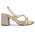 Sandália Feminina Beira Rio Dourada - 8436 - Imagem 1
