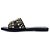 Rasteira Feminina Carrano Studs Couro Preta - 444029 - Imagem 5