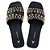 Rasteira Feminina Carrano Studs Couro Preta - 444029 - Imagem 3