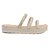 Chinelo Feminino Mississipi Grosseto Branco e Dourado - MB81 - Imagem 1