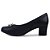 Scarpin Feminino Piccadilly Salto Bloco Preto -110183 - Imagem 3