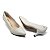 Scarpin Feminino Dakota Vincent Couro Branco Off - G9381 - Imagem 3