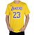 Camiseta Masculina Nike MC NBA Los Angeles Lakers Amarela - DR638 - Imagem 1