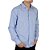 Camisa Social Masculina Ogochi ML Essencial Slim Azul - 00152 - Imagem 2