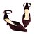 Scarpin Feminino Cecconello Camurça Malbec Bordô - 2615005 - Imagem 2