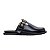 Mule Feminino Carrano Clog Couro Preto - 732007 - Imagem 1