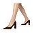 Scarpin Feminino Carrano Salto Oval Couro Marrom - 508002H - Imagem 4