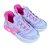 Tenis Infantil Feminino Skechers Infinite Rosa com LED 3037 - Imagem 2