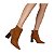 Bota Feminina Carrano Salto Oval Couro Marrom - 508003C - Imagem 4