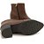 Bota Feminina Pegada Cano Baixo Couro Marrom Toffe - 280502 - Imagem 5