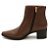 Bota Feminina Pegada Cano Baixo Couro Marrom Toffe - 280502 - Imagem 4