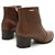 Bota Feminina Pegada Cano Baixo Couro Marrom Toffe - 280502 - Imagem 3