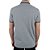 Camisa Polo Masculina Docthos Slim Piquet Cinza - 1190 - Imagem 3