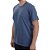 Camiseta Masculina Ogochi Essencial Slim Azul Mescla - 0064 - Imagem 3