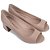 Scarpin Feminino Jorge Bischoff Salto Bloco Bege - J22903 - Imagem 2