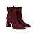 Bota Feminina Jorge Bischoff Cano Baixo Knit Bordô - J17345 - Imagem 2