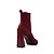Bota Feminina Jorge Bischoff Cano Baixo Knit Bordô - J17345 - Imagem 3