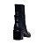 Bota Feminina Carrano Timeless Salto Bloco Couro Preta 62600 - Imagem 3