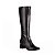 Bota Feminina Tanara Cano Longo Couro Preta - T9043 - Imagem 1