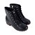 Bota Feminina Pegada Coturno Couro Preta - 28141503 - Imagem 3