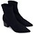 Bota Feminina Santa Lolla Cano Baixo Suede Preta - 0286 - Imagem 2