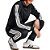 Conjunto Agasalho Masculino Adidas Três Listras Preto - JI88 - Imagem 3