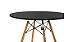 Conjunto Mesa Eiffel 90cm Preta + 4 Cadeiras DSW Eiffel Design Charles Eames Mocha - Imagem 2