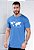 T-SHIRT MASCULINA - MAPA IDE POR TODO O MUNDO - COR AZUL MESCLA - Imagem 2