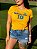 T-SHIRT FEMININA - BRASIL GIRL- COR AMARELO - Imagem 2