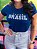 T-SHIRT FEMININA - ESTRELAS BRASIL - COR AZUL - Imagem 2