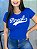 T-SHIRT FEMININA - BRASIL CORAÇÃO - COR AZUL ROYAL - Imagem 2