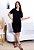 VESTIDO PREMIUM ALGODÃO - BÁSICO - COR PRETO - Imagem 3
