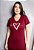 VESTIDO MIDI - FOI POR AMOR - COR BORDO - Imagem 2