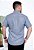 CAMISA SLIM  - ESTAMPADA - MANGA CURTA - COR AZUL MARINHO - Imagem 4