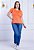 T-SHIRT FEMININA - BÁSICA - COR LARANJA ÁTRIA - Imagem 2