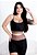CONJUNTO DE SHORT FITNESS - BICOLOR - PRETO COM DETALHE MARROM - Imagem 2