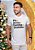T-SHIRT MASCULINA - FÉ E AMOR E FAMÍLIA E GRATIDÃO - COR BRANCO - Imagem 1