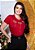 T-SHIRT FEMININA - 3 CORAÇÕES BALÕES PÉROLAS - COR VERMELHO - Imagem 1