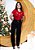 T-SHIRT FEMININA - 3 CORAÇÕES BALÕES PÉROLAS - COR VERMELHO - Imagem 3