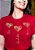 T-SHIRT FEMININA - 3 CORAÇÕES BALÕES PÉROLAS - COR VERMELHO - Imagem 2
