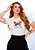 T-SHIRT FEMININA - FERIDAS FLORES - COR MARFIM - Imagem 2