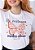 T-SHIRT FEMININA - ELE RESTAURA MINHA ALMA - COR MARFIM - Imagem 1