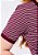 T-SHIRT FEMININA - LISTRADA - COR BORDÔ - Imagem 3