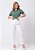 T-SHIRT FEMININA - LISTRADA - COR VERDE - Imagem 4